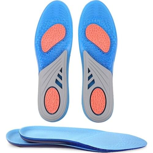 SEBS High Elasticity Shock Absorption Cushioning Insoles Men Women Sports Insoles Four Seasons Running Basketball Insoles Soft
