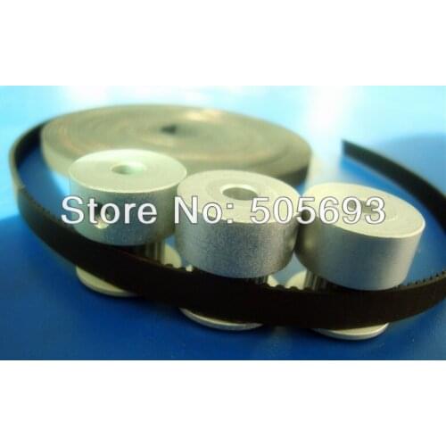 HTD3M aluminum timing pulley 30mm width,Idle pulley 40mm OD and Open end timing belt