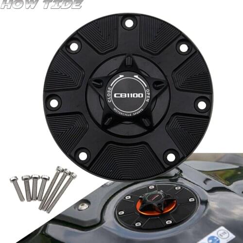 For HONDA CB 1100 CB1100 2011-2015 CNC Fuel Gas Tank Cap Cover Aluminum Keyless Motorcycle Accessories