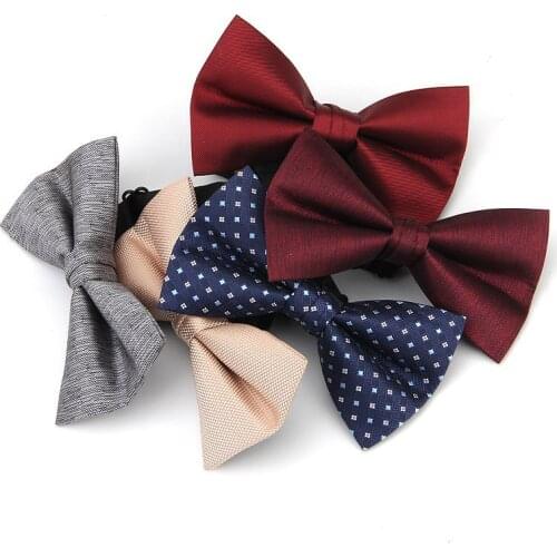 Linbaiway Mens Ties Bowties Butterfly Wedding Bow Tie for Mens Womens Shirt Bowknot Bowtie Men Tuxedo Cravat Custom Logo