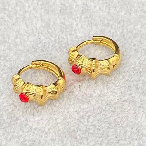 Small Stud Earrings Middle Eastern Wholesale Women Girls Little Jewelry Kids Birthday Gift African Arab Ornaments