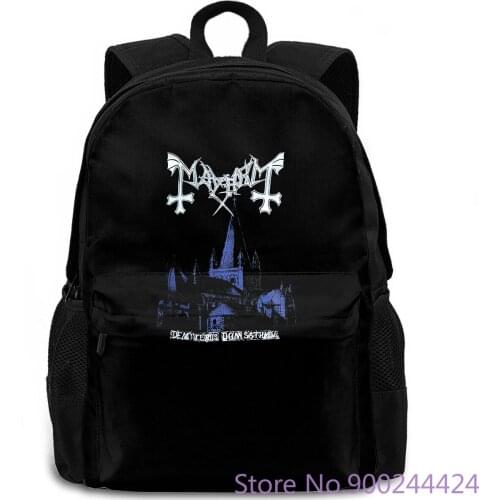Mayhem Band De Mysteriis Dom Sathanas 1994 Album Inspired White Hot Cheap women men backpack laptop travel school adult