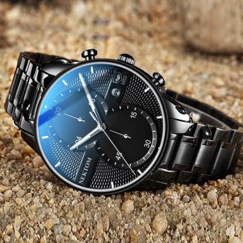 Fashion Quartz Watch Men Brand Business Wristwatch Classic Casual Stainless Steel Sports Waterproof Clock Relogio Masculino
