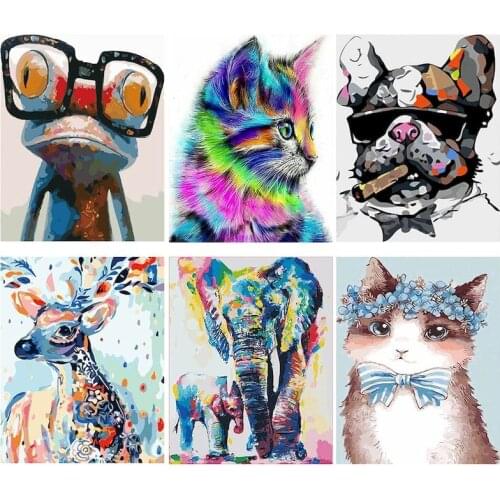 Top selling diy oil digital painting by numbers kits abstract acrylic paint by numbers for adults home decor