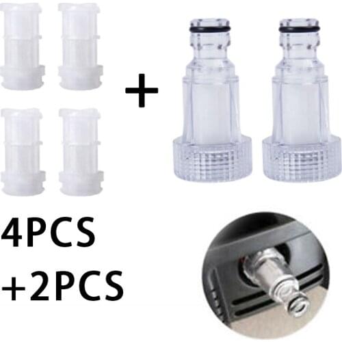Plastic Clear Filter Kit For Karcher K2-K7 Series High Pressure Washer Accessory Garden Water Connector Filter Nets Car Adapter