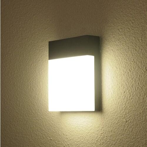 Outdoor Waterproof IP65 15W LED Porch Lights Modern Indoor Decor Aluminum Wall Lamp AC85-265V