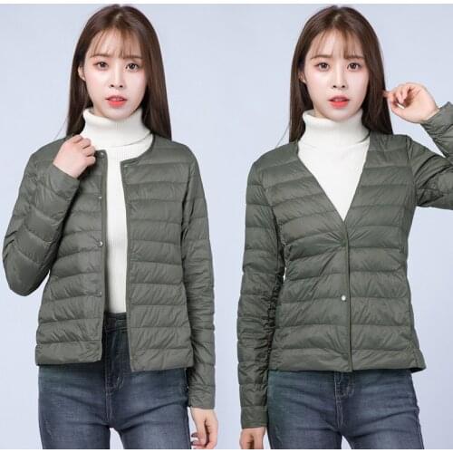 Sanishroly M-4XL Two Wear Women White Duck Down Jacket Tops Ultra Light Down Coat Parka Female Short Outerwear Plus Size SE258