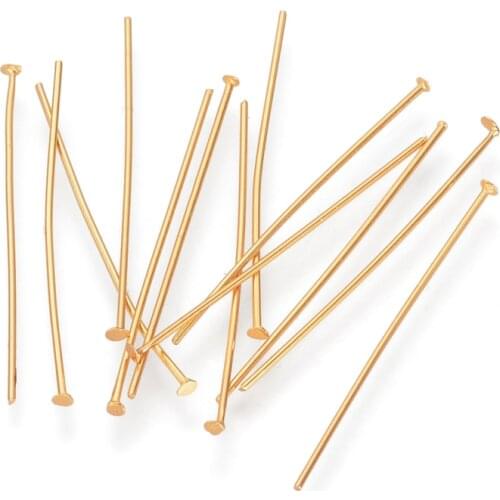 100pcs/lot 40mm 304 Stainless Steel Head Pins Golden Craft Needle Sewing Tools DIY Accessories Pins Jewelry Making