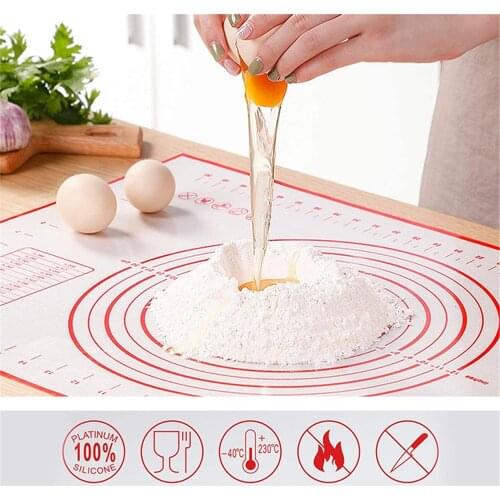 Silicone Non-slip Dough Kneading Pad Baking Mats Multi-function for Family Cooking Kitchen Tools Gadgets Baking Accessories