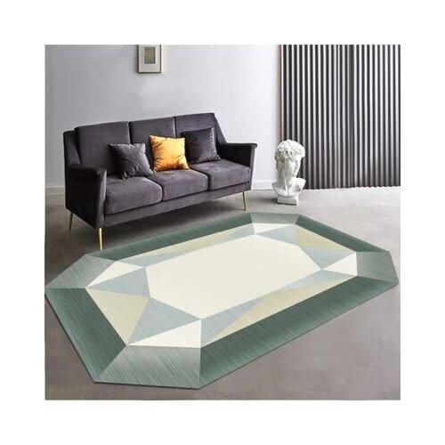 Modern special-shaped household living room carpet living room coffee table household carpet oval bedroom bedside mat