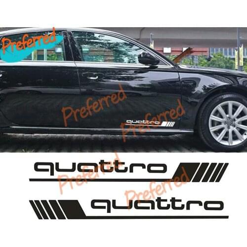Die Cutting Car Goods Francais Waterproof Stickers Suitable for Quattros Styling Side Door Decals Car Sticker Waterproof PVC