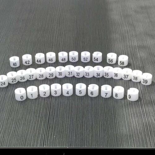 100pcs White Color Plastic Garment Hanger Size Marker Apparel Labels Size Marker Tags Blank Garment Accessories