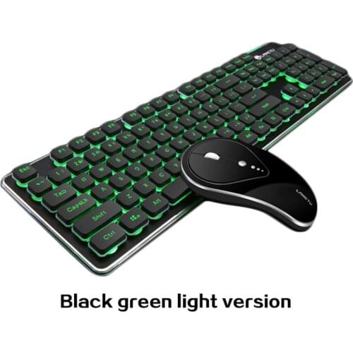 2019 New High Qualit Professional 104 Keys LT600 Rechargeable Luminous Mute Wireless Gaming Keyboard Mouse Kit Office Universal