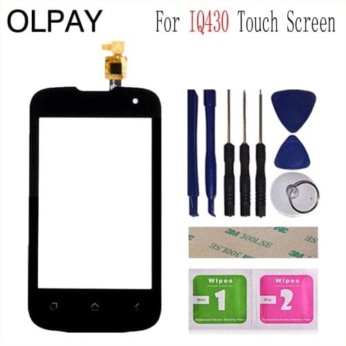 4.0'' Touch Glass Panel For Fly IQ430 Evoke IQ 430 Touch Screen Digitizer Glass Sensor Tools Free Adhesive And Wipes