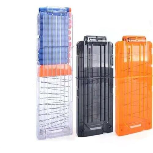 6-18 Orange Reload Clip For Nerf Magazine Round Darts Replacement Toy Gun Soft Bullet Clip For Nerf Blaster arma de brinquedo