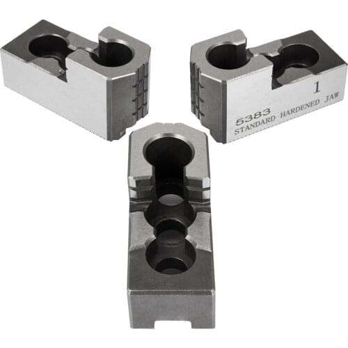 6" 3pcs Single Step External Lathe Chuck CNC Hard Jaws for Three Jaw Chucks