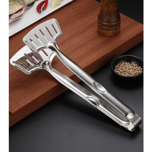BBQ Stainless Steel Grilling Tongs Salad Bread Serving Tong Kitchen Barbecue Grilling Cooking Tong Utensils Kitchen Accessories