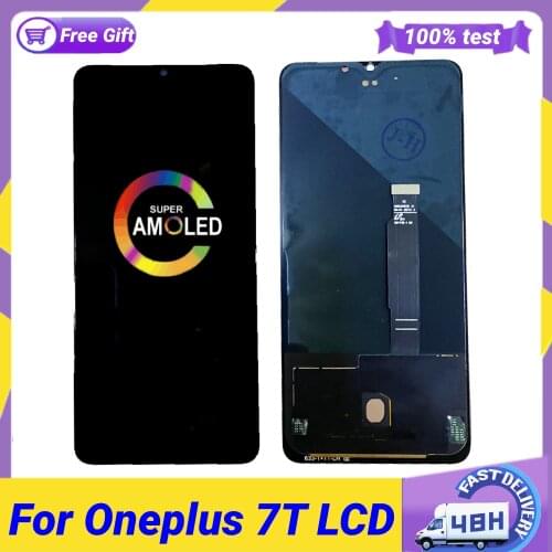 AMOLED 6.55" For Oneplus 7T LCD DisplayTouch Screen Digitizer Assembly Replacement LCD Screen For One Plus 7T 1+7t lcd screen