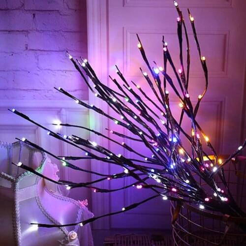 LED Willow Branch Lamp Floral Lights Holiday Home Christmas Party Garden Decoration Battery Operated Christmas Birthday Gifts
