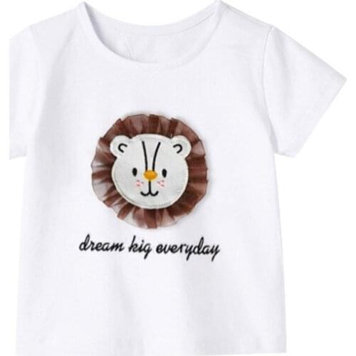 Bambino New Year 2021Tshirt for Girls Cartoon Summer Children Tops 2-7Years Little Kids Clothing Baby Costume Pure Cotton Shirt