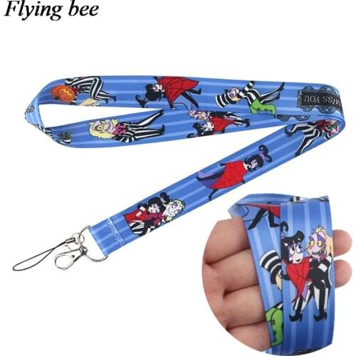 Flyingbee Cartoon anime Lanyard Phone Rope Keychains Phone Lanyard for Keys ID Card Cartoon Lanyards For Men Women X0799