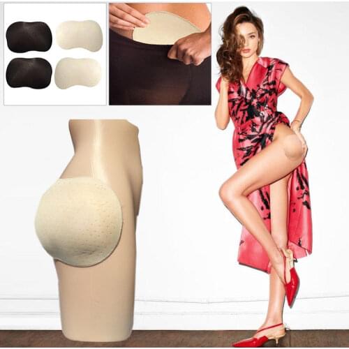 Hot Women Buttock Lift Padded Fake Hip Enhancer Shape Wear Sexy Beige Black Silicone Hip Up Pads 2pcs a Pack