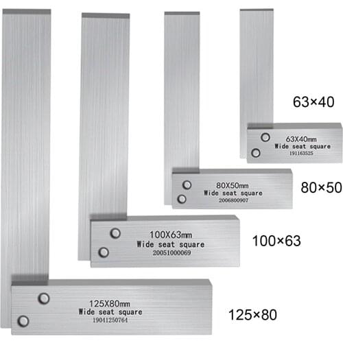 Carpenter Measurement Ruler 90-degree Rulers Carbon Steel Squares Right Angle Guide 90 Degree Thickening 63×40 Woodwork Tool