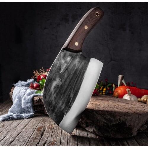 Forged Kitchen Knives Handmade Cleaver For Chopping Bones Chicken Stainless steel Manganese Knives Special Forg Chef Knife