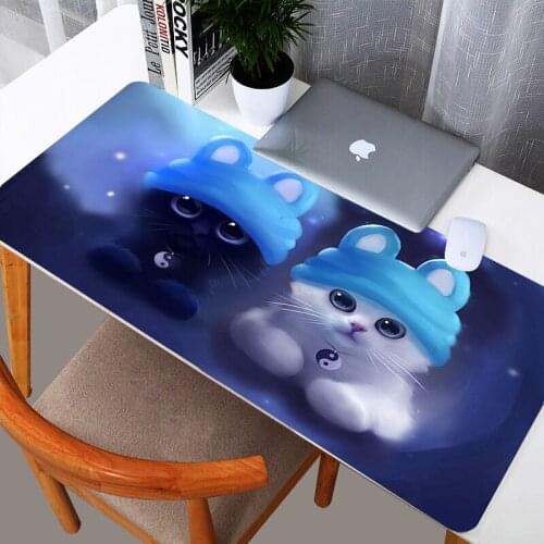 Mouse Pad Watercolour Cat Hot Large Extended Mousepad Keyboard Desk Mat Gaming Mouse Pad Office Decoration Carpet Keyboard Pad