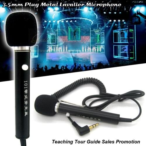 3.5mm Lavalier Microphone Tie Clip Mic Lapel Microphone PC For Amplifier Teaching Tour Guide Sales Promotion Microfone Sem Fio