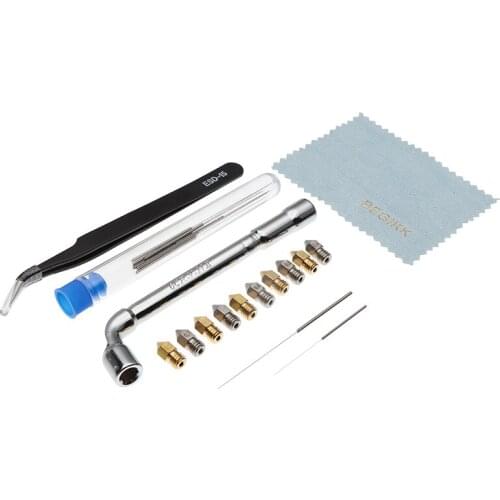 NEW 31 Pcs/Set 3D Printer Nozzle 0.2/0.4/0.6/0.8/1.0 mm Extruder Nozzle Surface Lettering Brass Print Head For 1.75 mm 3DPrinter