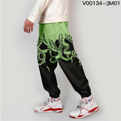 2021 New 3D Print Octopus Sweatpants Women/Men Fitness Joggers Spring High Street Anime Trousers Casual Pants Sweatpant