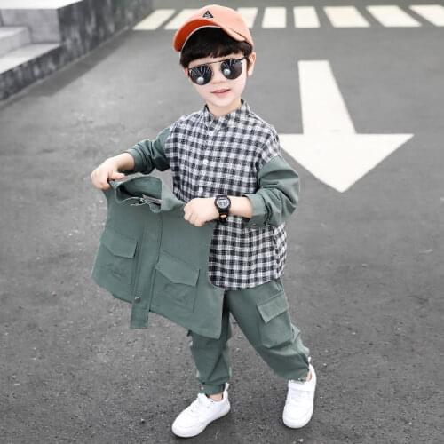 Toddler Boy Clothes 3 Pieces Children Clothing Sets 2021 Spring Autumn 8 To 10 Boys Outfits