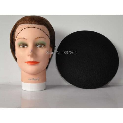 Disposable hairnet 20inch brown color nylon hair nets with elastic edge