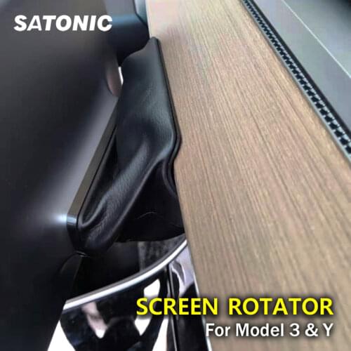 SATONIC SR1000 Center Navigation Screen Rotation Mount Holder For Tesla Model 3 Y Car Modification Rotator