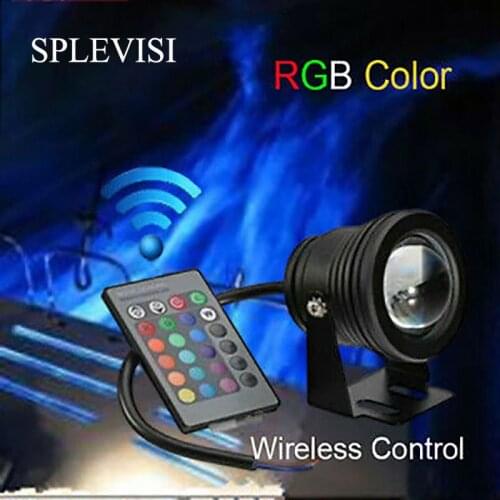 Remote Control Marine Boat Yacht Fishing Lamp Underwater Light RGB LED Floodlight Fish Tank Aquarium Light
