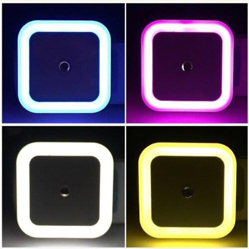 Wireless Sensor LED Night Light EU US Plug Mini Square Night Lights For Baby Children Living Room Bedroom Corridor Lighting Lamp