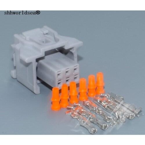 Shhworldsea 6 Pin/Way Female Reversing Radar Camera Connector Plug Cable Wire Pigtail For Toyota Lexus 90980-12790