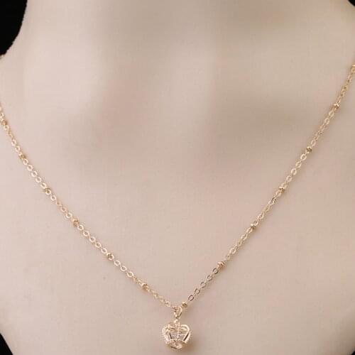 Tocona Luxury Crystal Stone Crown Pendant Neckalce for Women Gold Silver Color Alloy Geomrty Wedding Jewelry Collar W-190