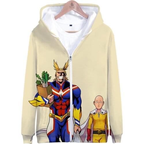 One Punch Man Season 2 3D Printed Zipper Hoodies Women/Men Fashion Long Sleeve Sweatshirt 2019 Casual Trendy Streetwear Clothes