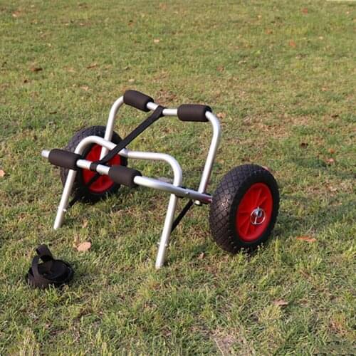 Outdoor Lightweight Foldable Boat Carrier Detachable Kayak Cart Portable Folding Trolley Cart For Canoe Fishing Boat