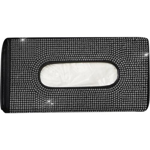 Interior Trim Tissue Case Universal Rectangle Easy Install Document Car Visor Storage Holder Face Guard Multifunction Portable