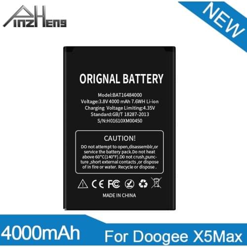 PINZHENG High Quality BAT16484000 4000mAh Phone Battery For DOOGEE X5 MAX Replacement Bateria For DOOGEE X5MAX Pro Batteries
