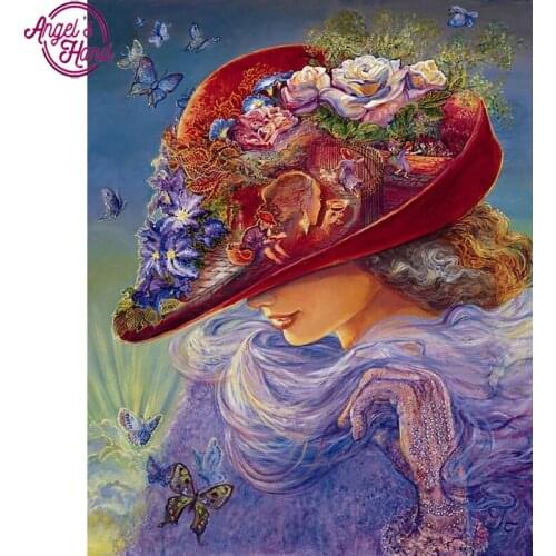 5D diamond embroidery abstract scenery diamant cross stitch full square diy diamond painting girl portrait Mosaic pictures