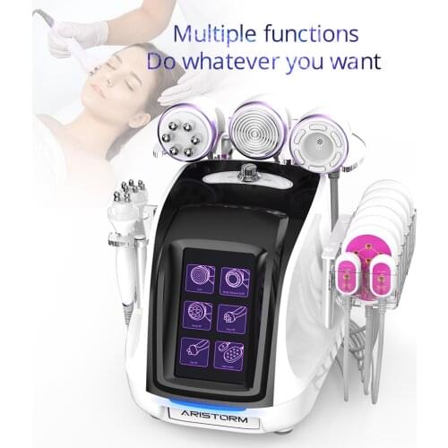 6 In 1 Ultrasonic Cavitation 40K Weight Loss LED Laser RF Vacuum Body Shape Machine With