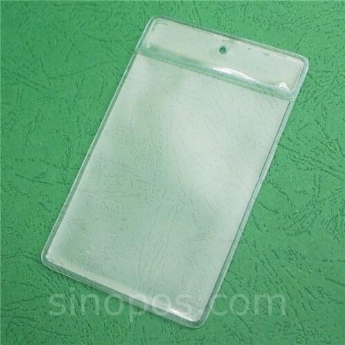 PVC Pouch For 6-8cm Card, furniture tag sign holder ticket sleeve plastic bag envelope cover pocket hanger vinyl protective film