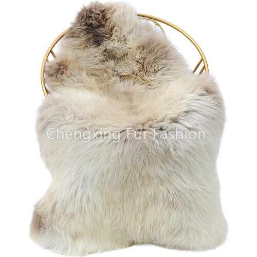 CX-D-151C Curly Furry Thick Warm Sheepskin Carpet for Living Room Real Sheep Fur Throw Blanket