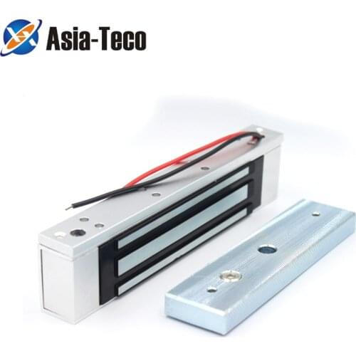 180KG 350lbs Electric Lock Magnetic Lock DC 12V Single Door Electromagnetic Lock Holding Force For Access Control