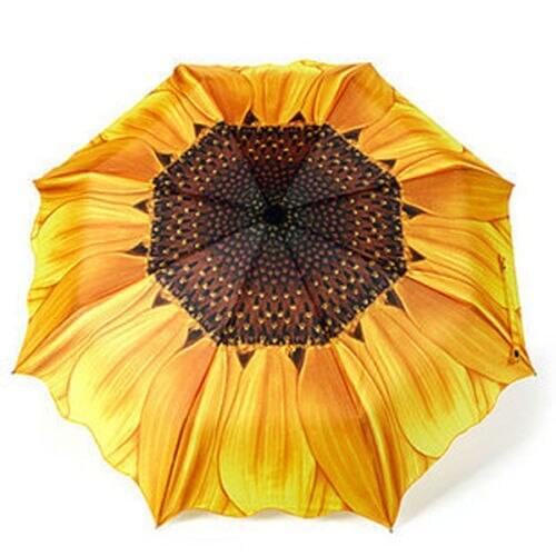 [ Fly Eagle ]Beautiful sunflower umbrella womens ladys rain/sun folding umbrella
