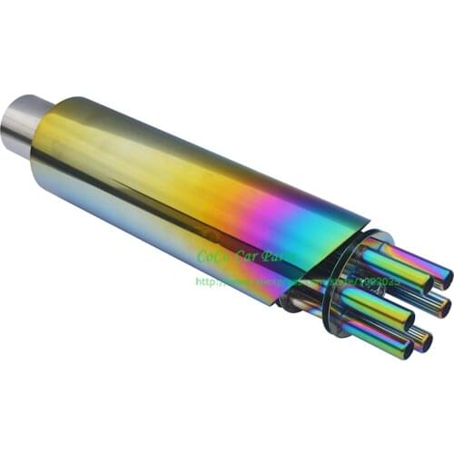 Racing Car Rainbow Stainless Steel Exhaust Pipe